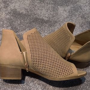 Tan booties